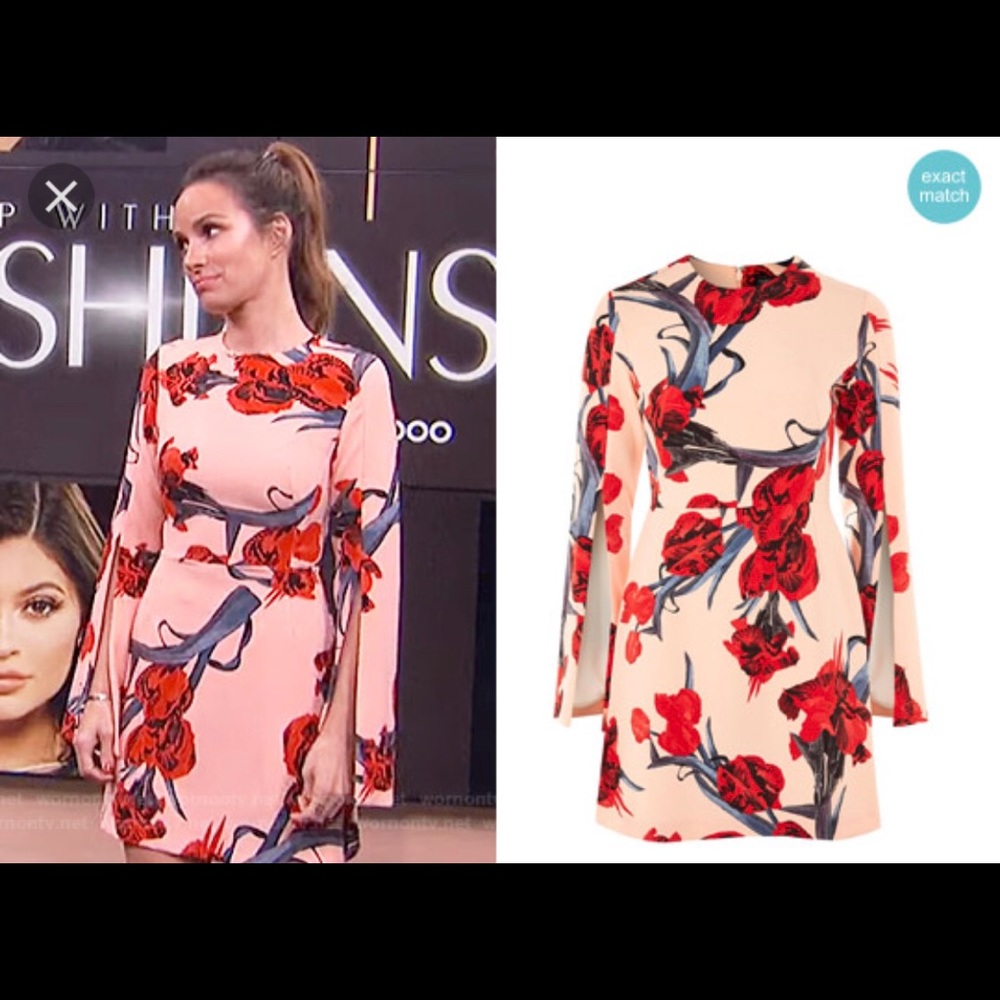 Top shop split sleeve flower dress 🌸
